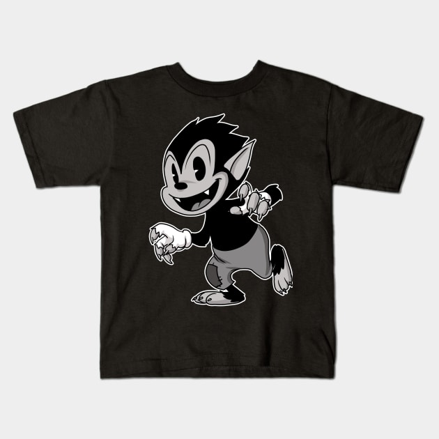 Scratchy Moon Kids T-Shirt by JoeBoy101